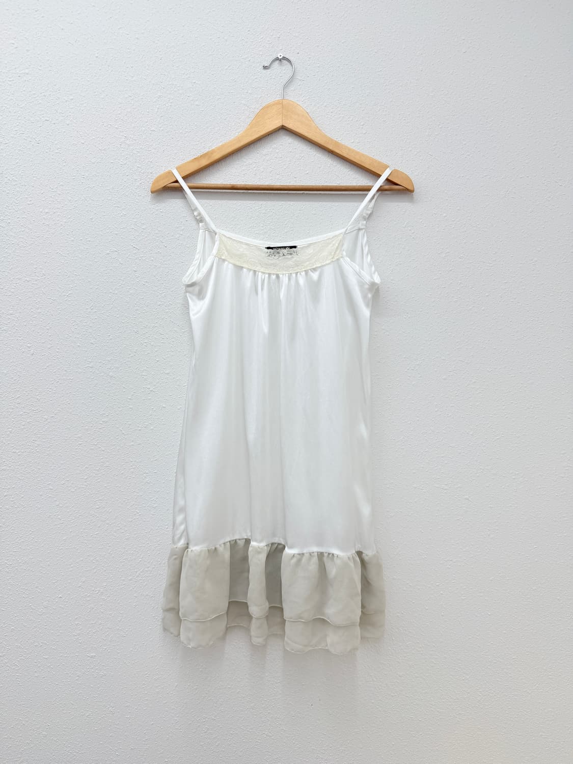 빈티지 화이트 레이스 프릴 레이어드 원피스 상품이미지1