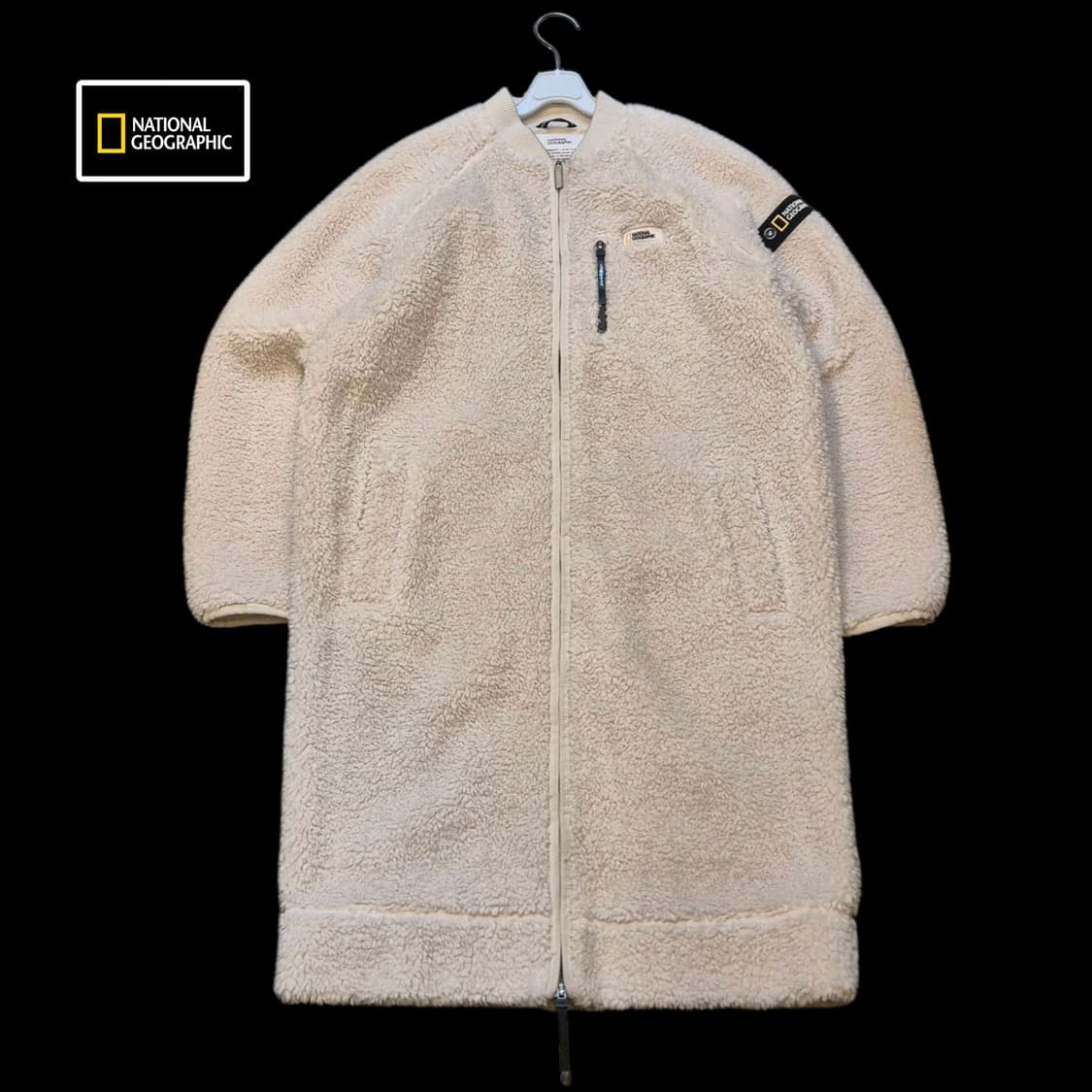 XS 내셔널지오그래픽 아이보리 롱후리스  상품이미지1