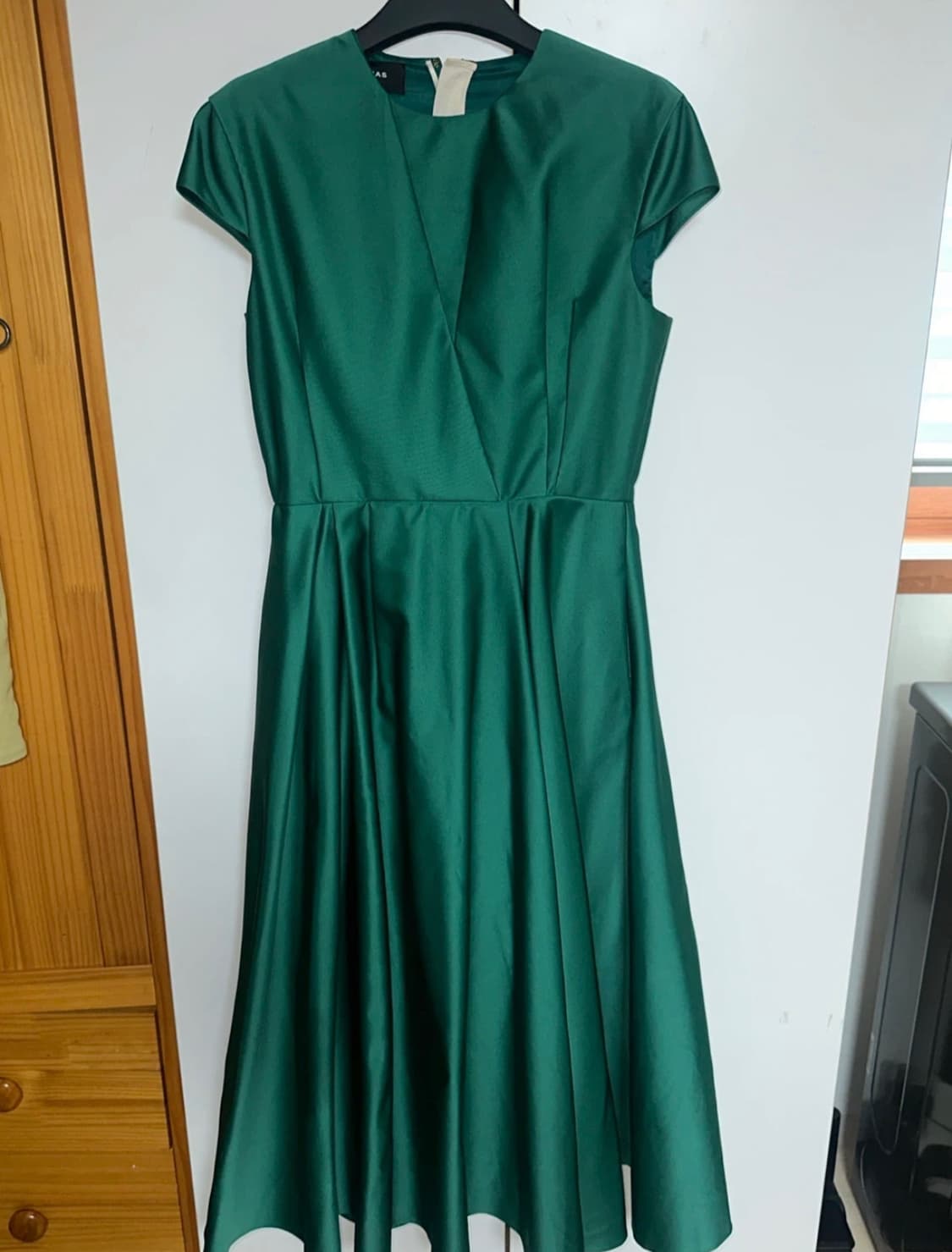 ROCHAS 로샤스 그린 새틴 드레스 42사이즈 상품이미지2