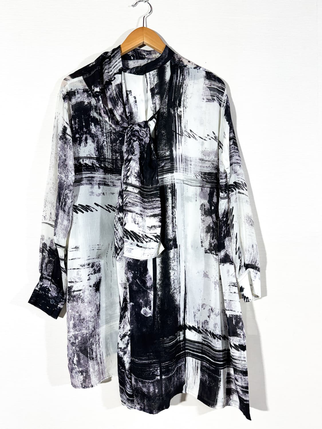 Y’s 요지야마모토 스카프 블라우스 상품이미지2