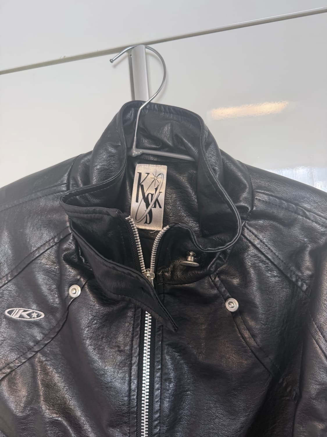 카시코 Faux leather biker jacket 상품이미지4