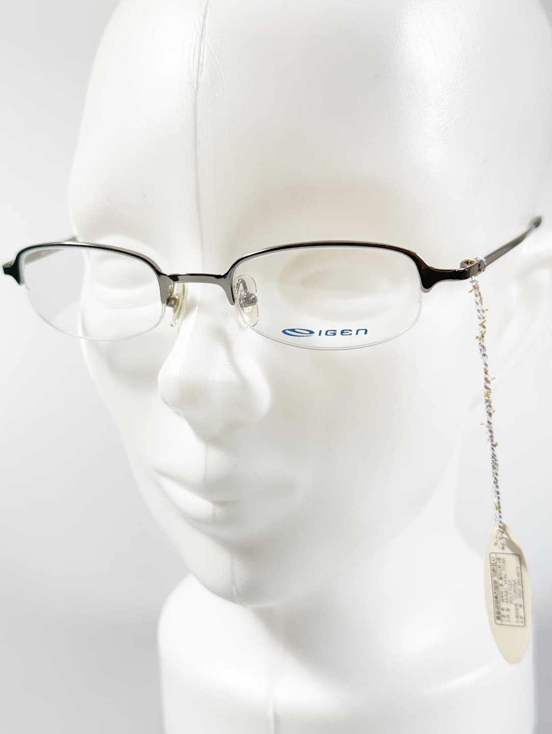 IGEN 반무테 스퀘어 건메탈 프레임 빈티지 안경 상품이미지8