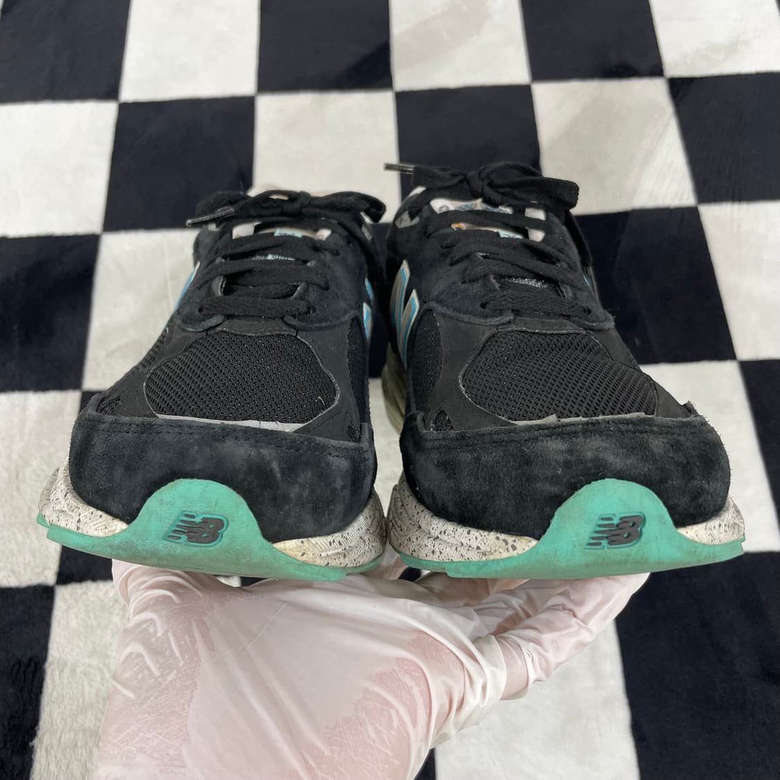 483) 뉴발란스 990v3 메이드 인 USA 블랙 그린 275mm 상품이미지7