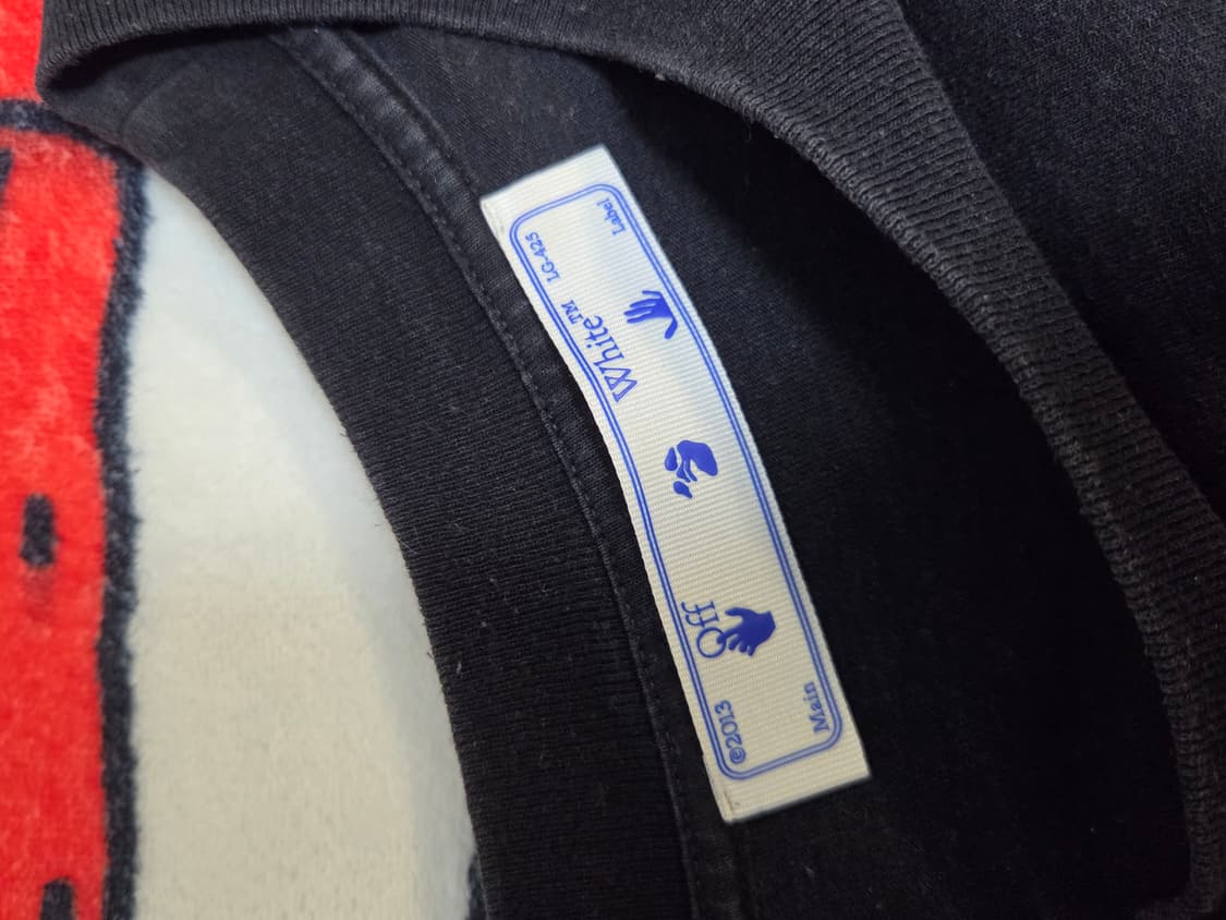 오프화이트 19 f/w 모나리자 티셔츠 블랙 L 상품이미지3