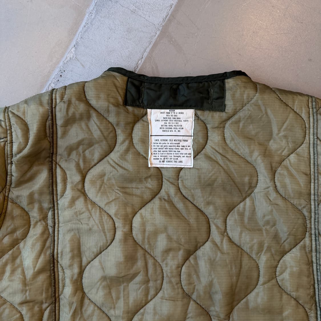 예스터데이스 투모로우 m65 퀼팅 라이너 자켓 상품이미지6