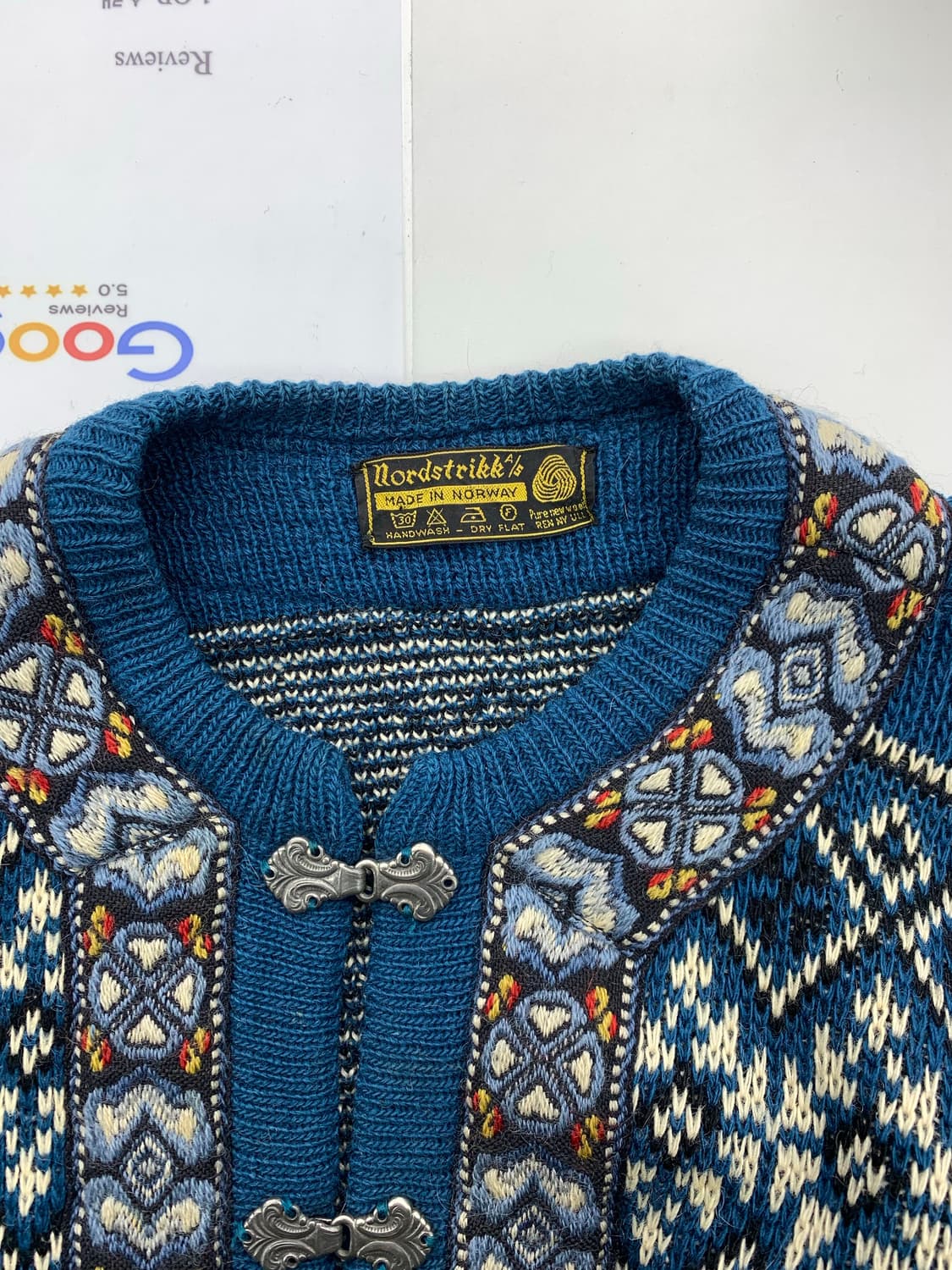 노드 스트릭 노르딕 패턴 버클 스웨터 상품이미지7