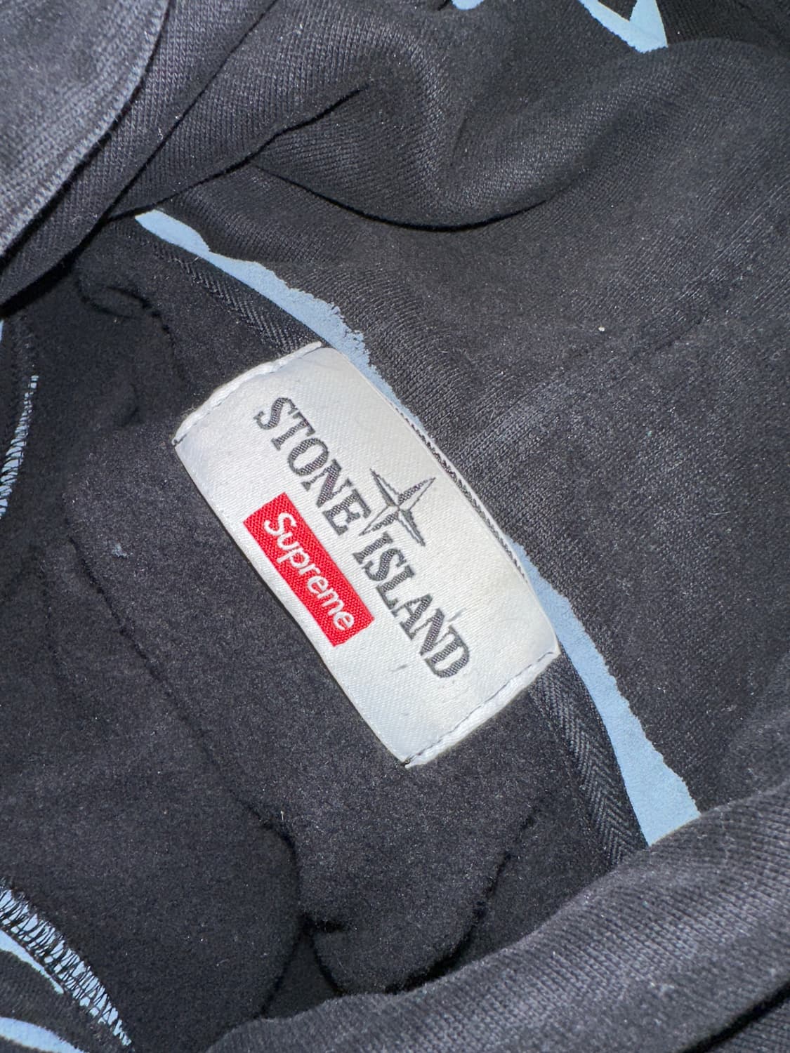 슈프림 스톤아일랜드 워프 스트라이프 후드 L 상품이미지3