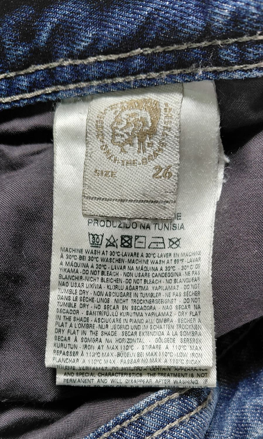 [W26] 디젤 라키(Larkee) 0859Y 레귤러 스트레이트 데님 상품이미지7