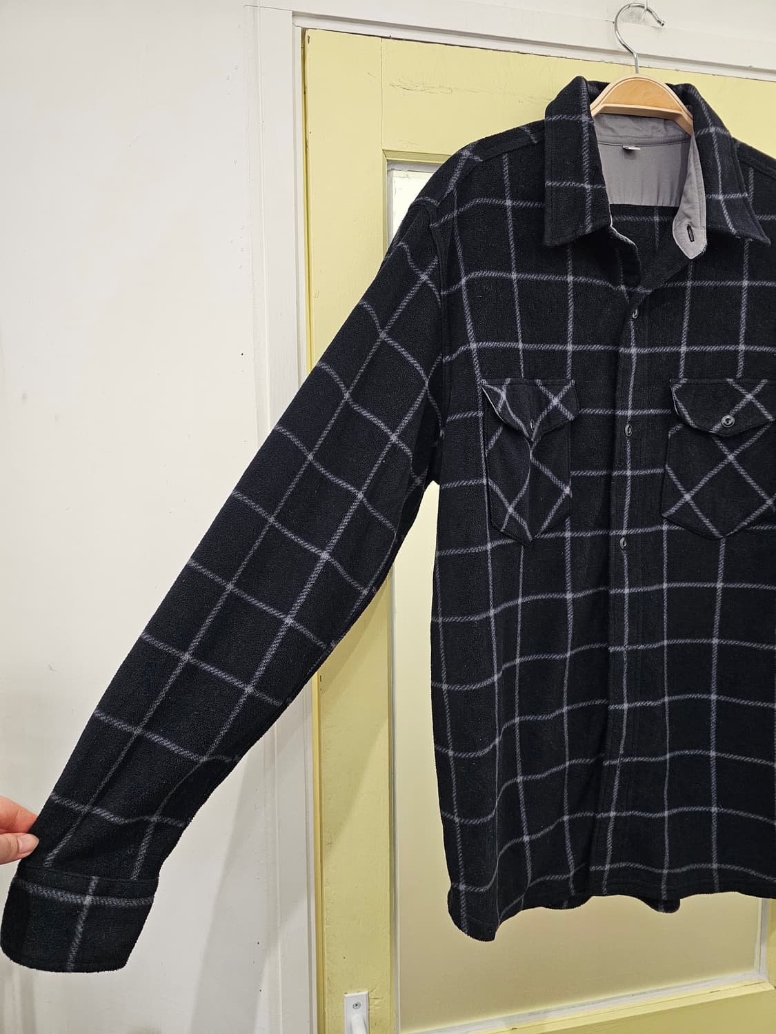 Japan 블랙 체크 플란넬 셔츠 상품이미지2