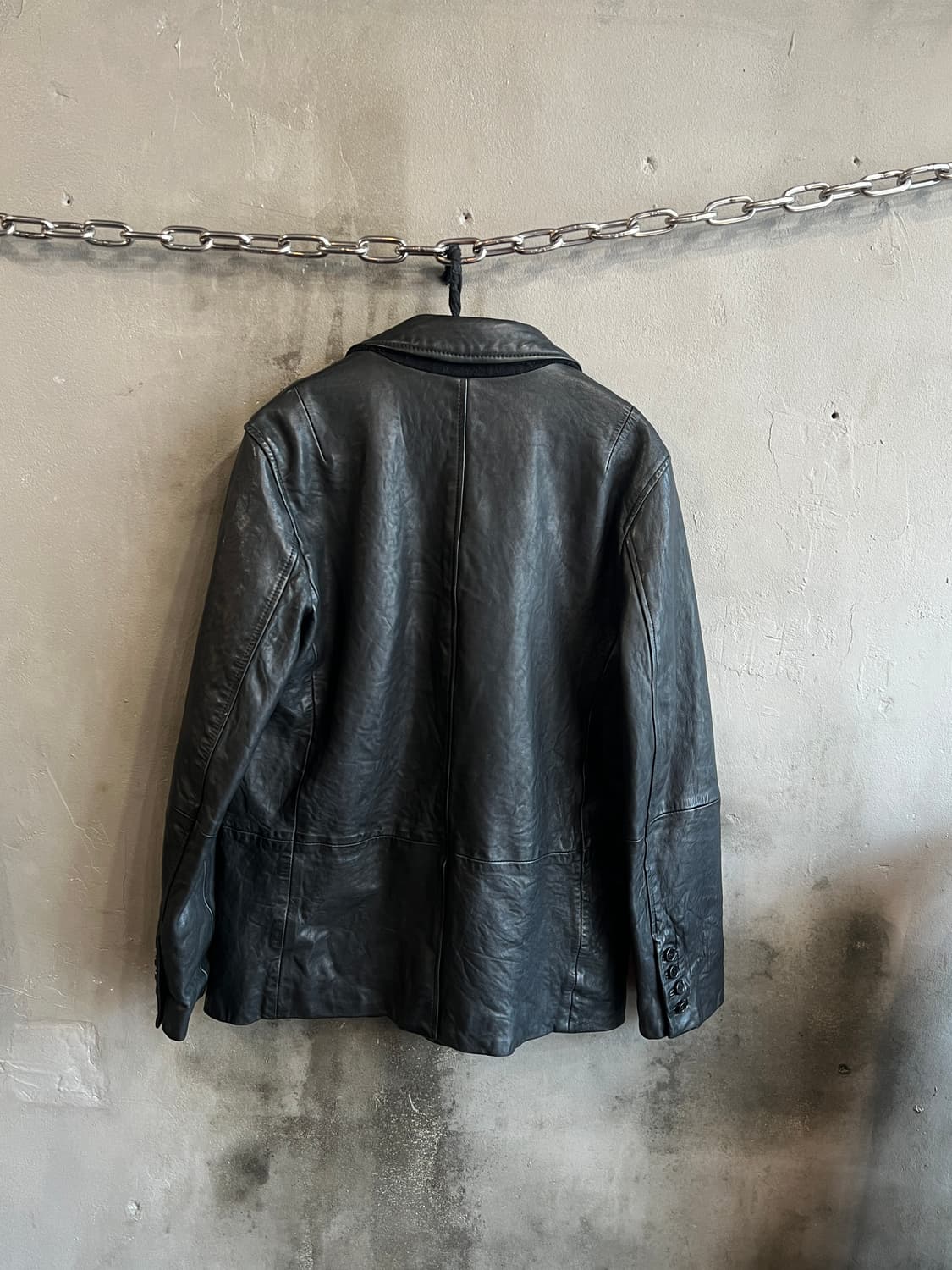 24aw 올세인츠 램스킨 레더 블레이저 상품이미지7