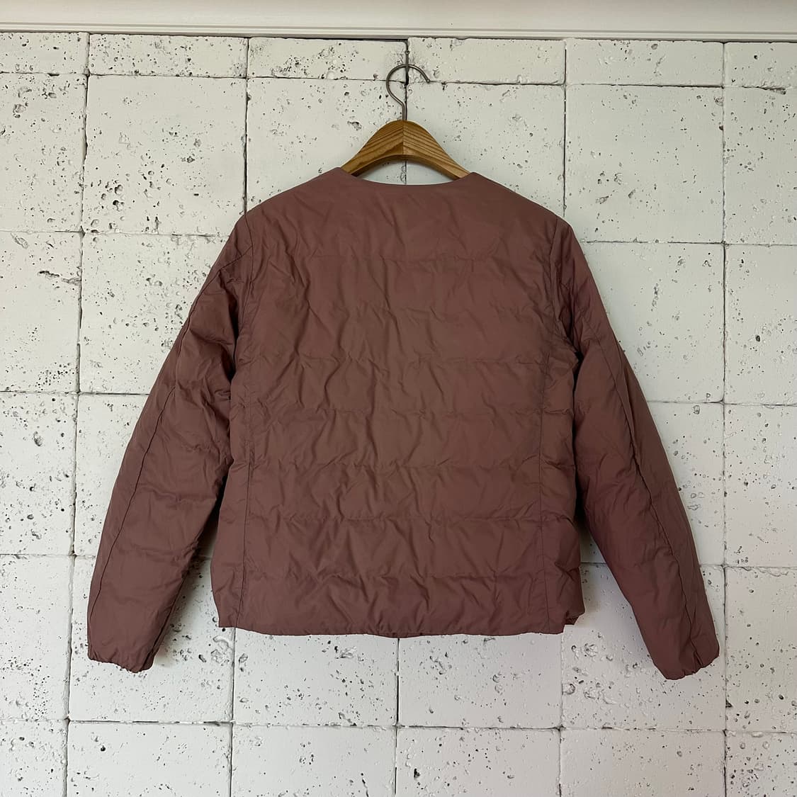 우먼S 무지 무인양품 경량패딩 상품이미지4