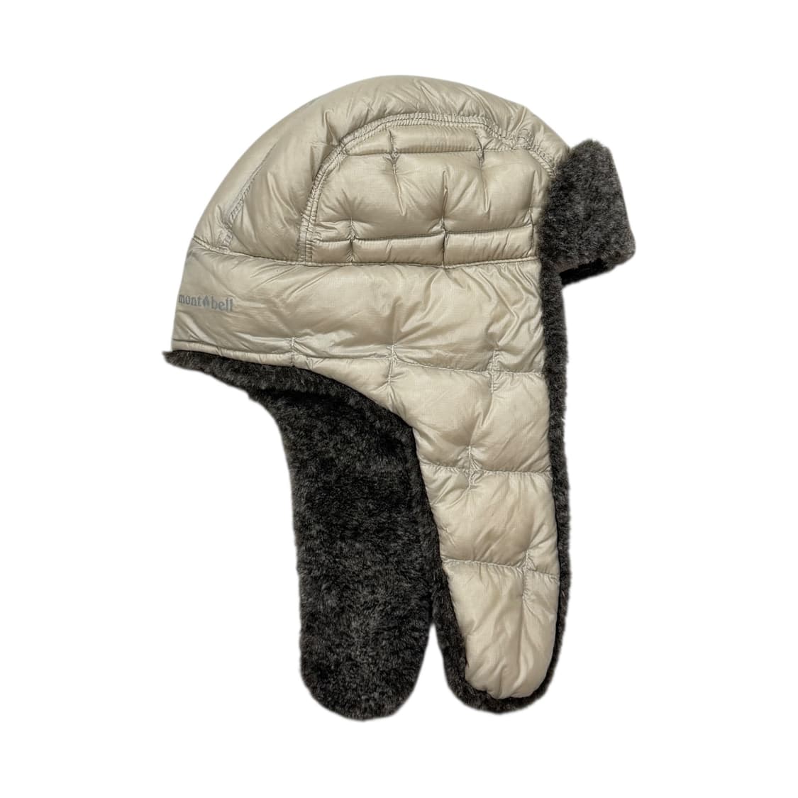 몽벨 빈티지 트루퍼햇 귀도리 나일론 방한 고소모 모자 실버그레이 상품이미지3