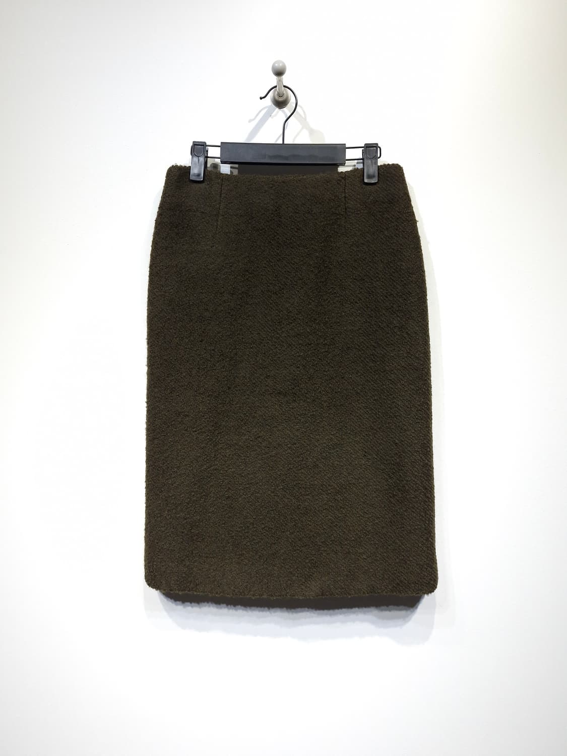 새상품)낫띵리튼 Allie 펜슬 스커트 다크브라운_S 상품이미지3