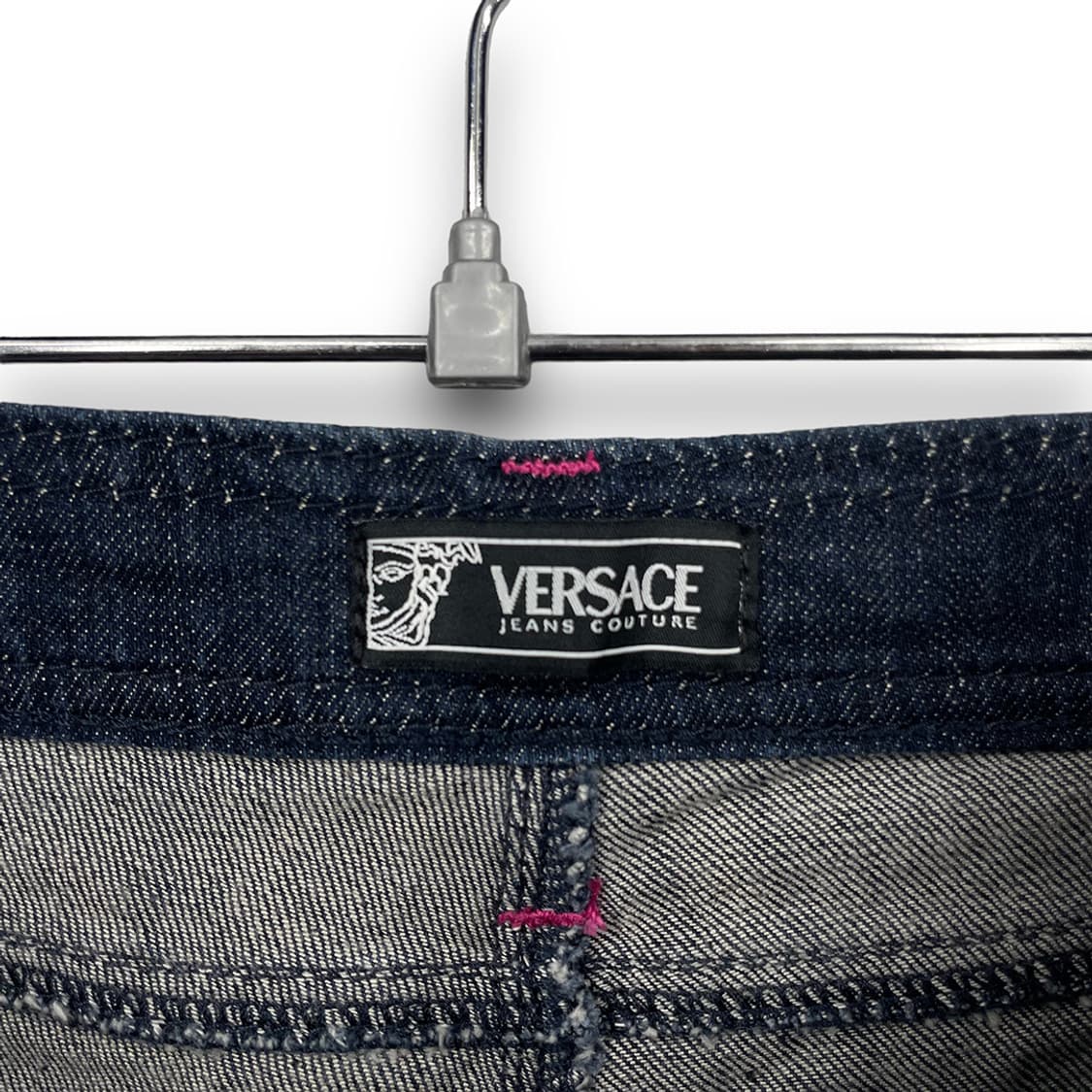 베르사체 자수로고 스티치 부츠컷데님팬츠 상품이미지7