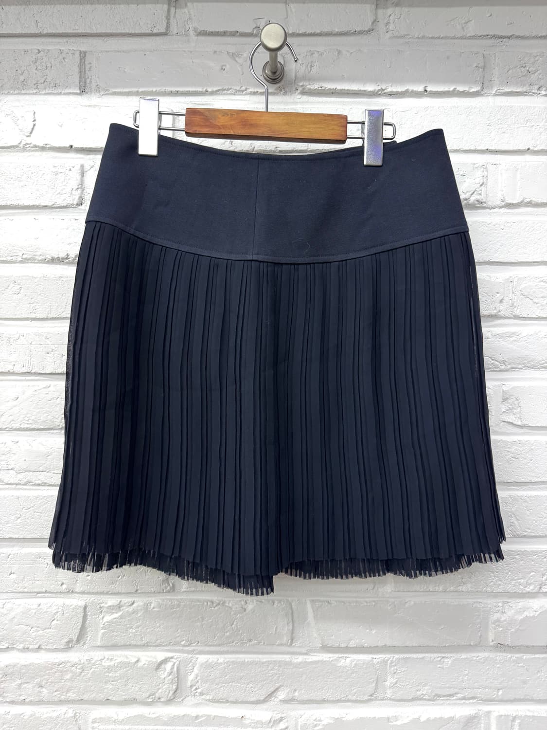 빈폴 네이비 플리츠 미디 스커트 상품이미지5