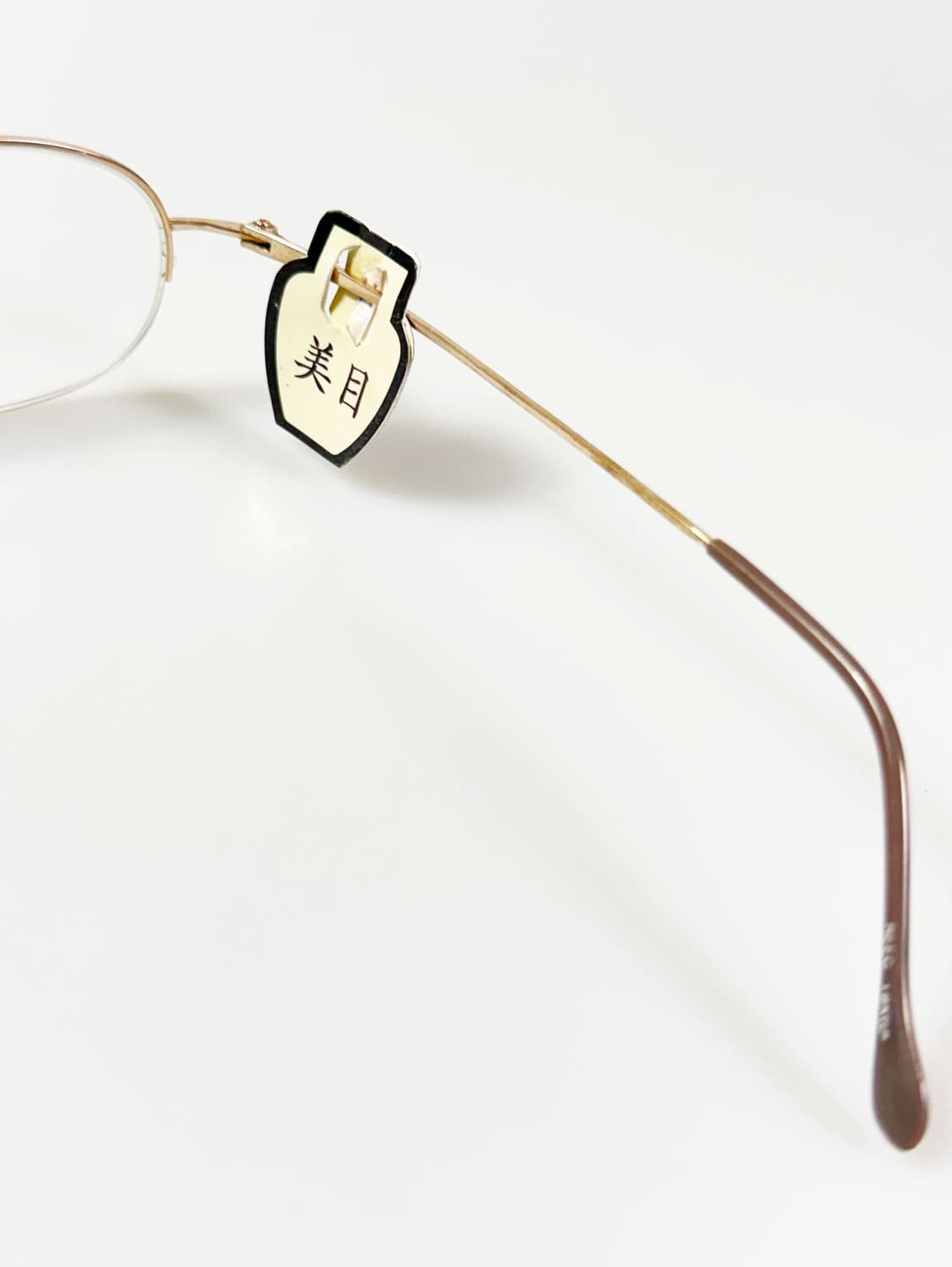 REED EYEWEAR 골드 반무테 스퀘어 빈티지 안경 상품이미지6