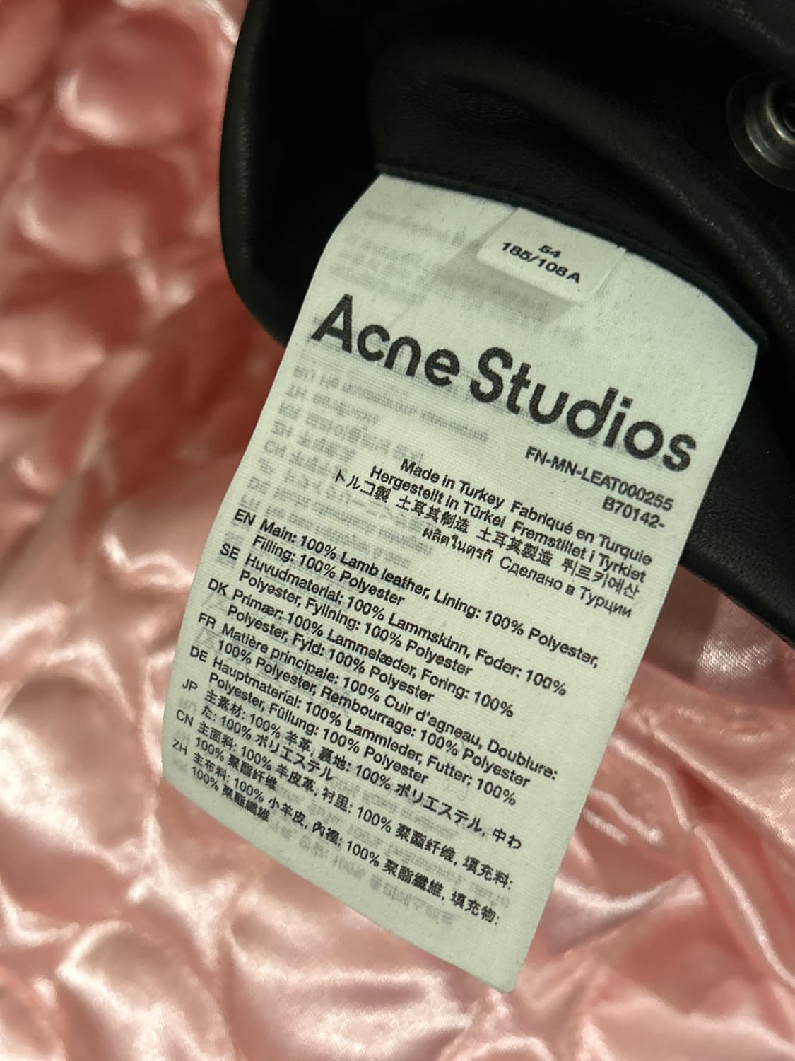 Acne Studios Leather Rider Jacket 상품이미지8