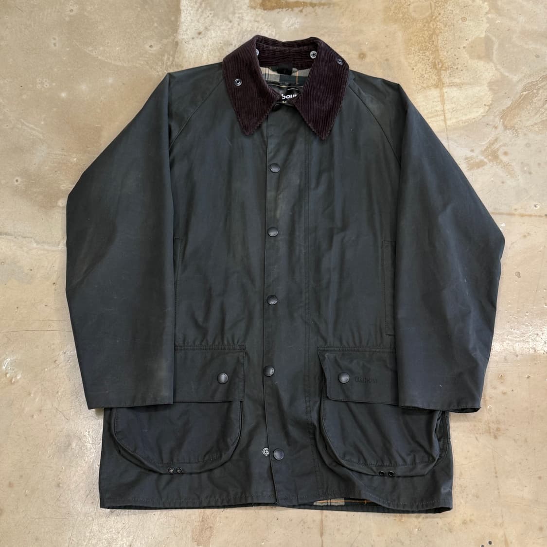 38 바버 카키 뷰포트 왁스 자켓  상품이미지2