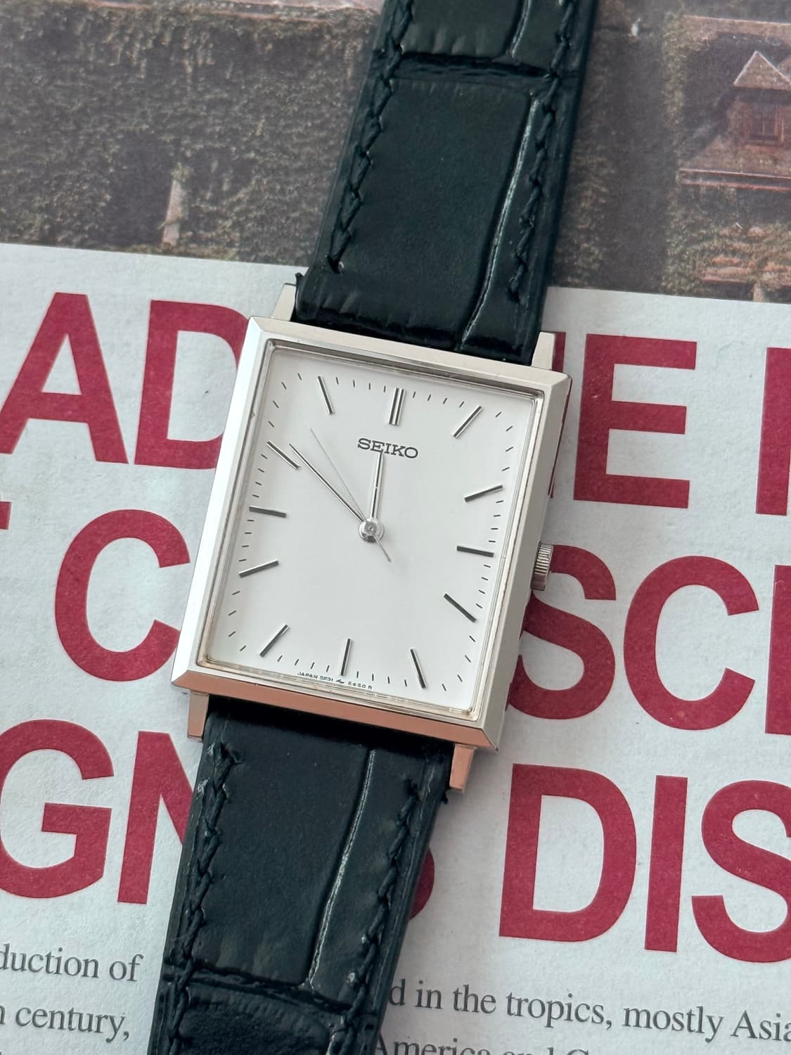 Seiko 세이코 쿼츠 스퀘어 탱크 1990 상품이미지1