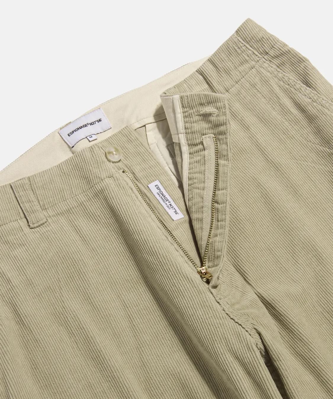 [에스피오나지] Corduroy Officer Pants Beige 상품이미지3