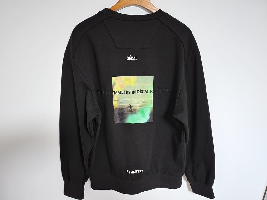 44 준지 블랙 서퍼 남성 오버핏 맨투맨 JC0241P205 상품이미지1