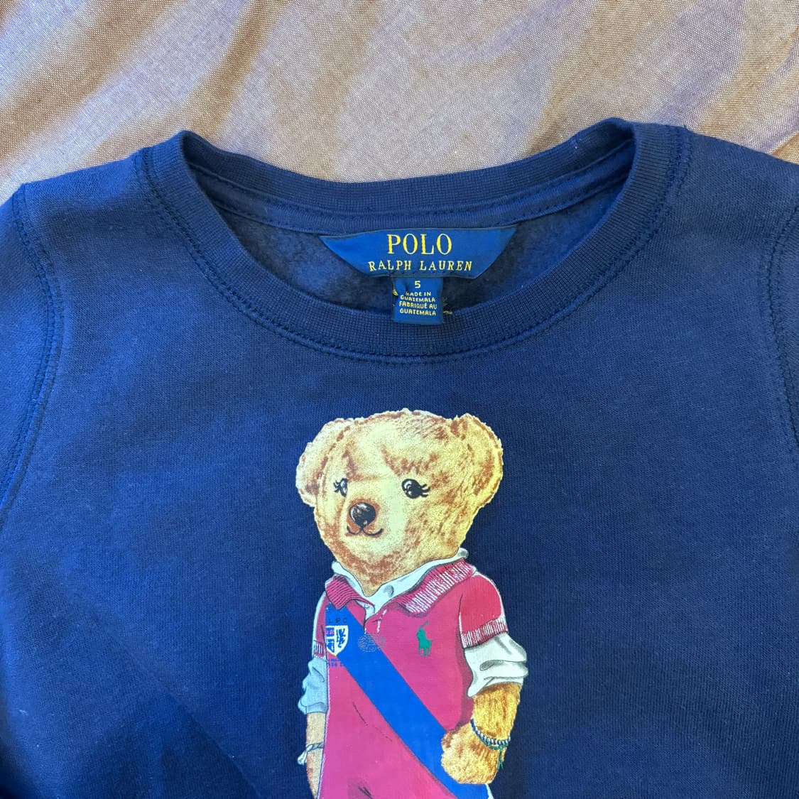 폴로랄프로렌 키즈 테디베어 기모 맨투맨(5사이즈)  상품이미지2