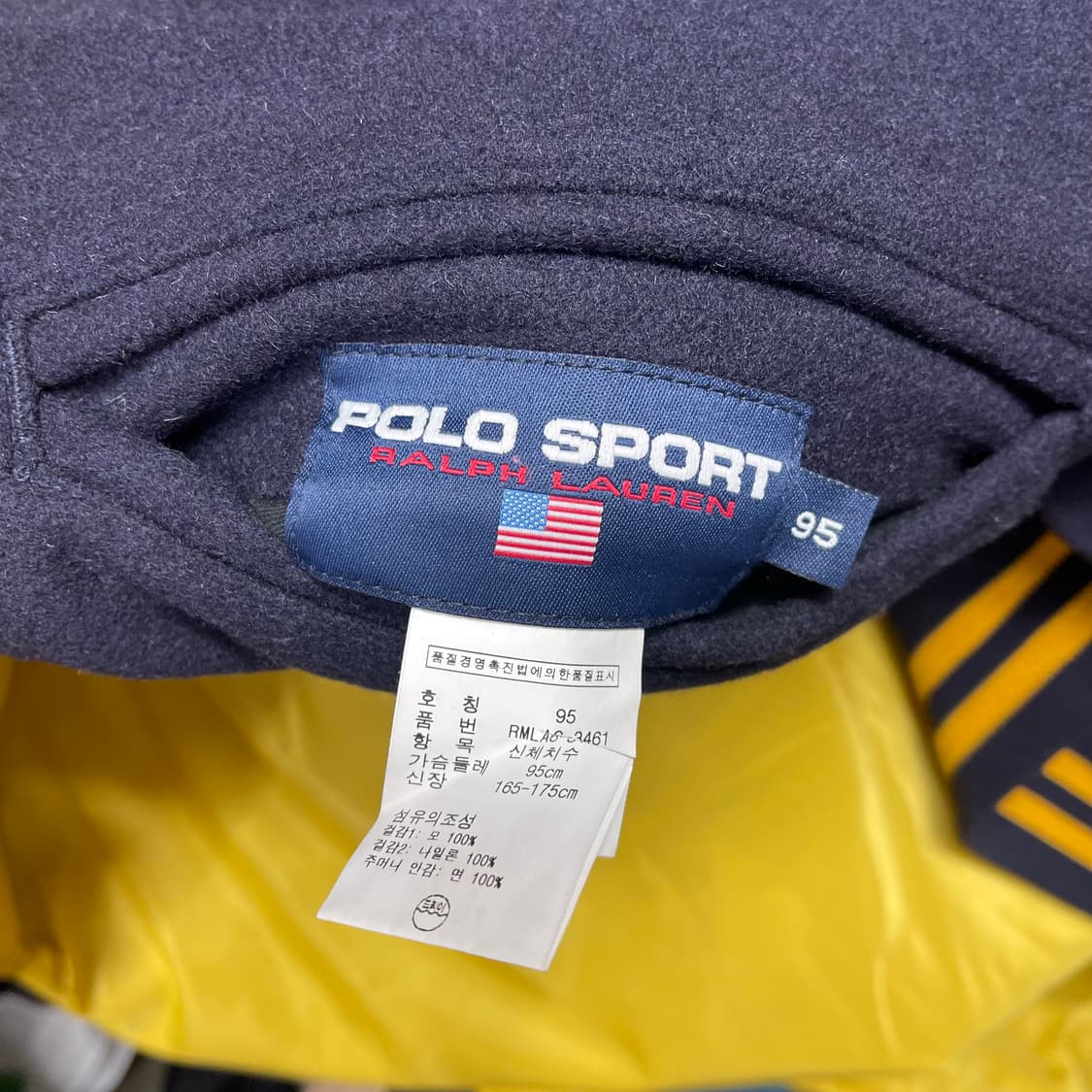 90s 폴로 스포츠 리버시블 바시티 자켓 (95) 상품이미지5