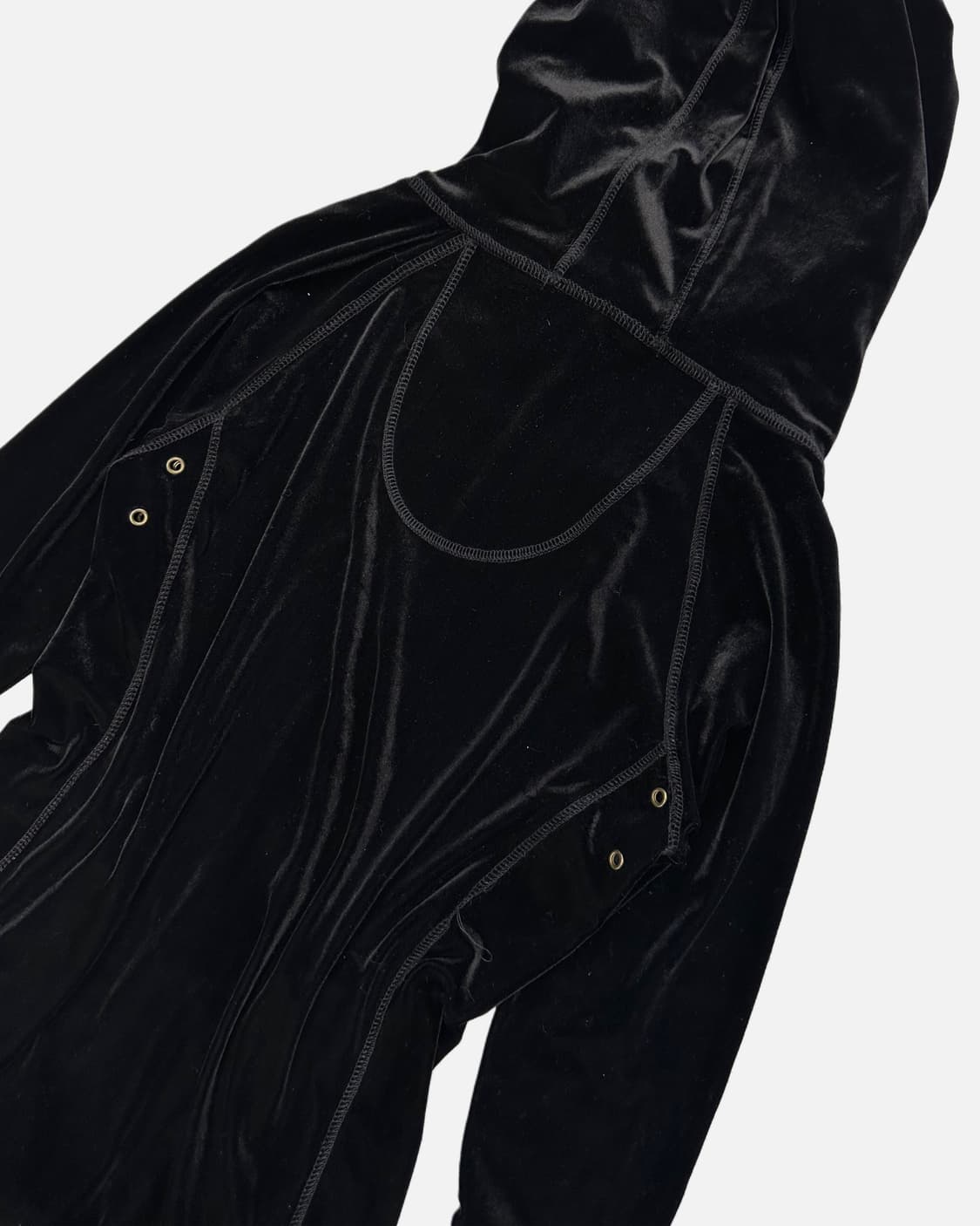 black velvet long hood zip-up 상품이미지8
