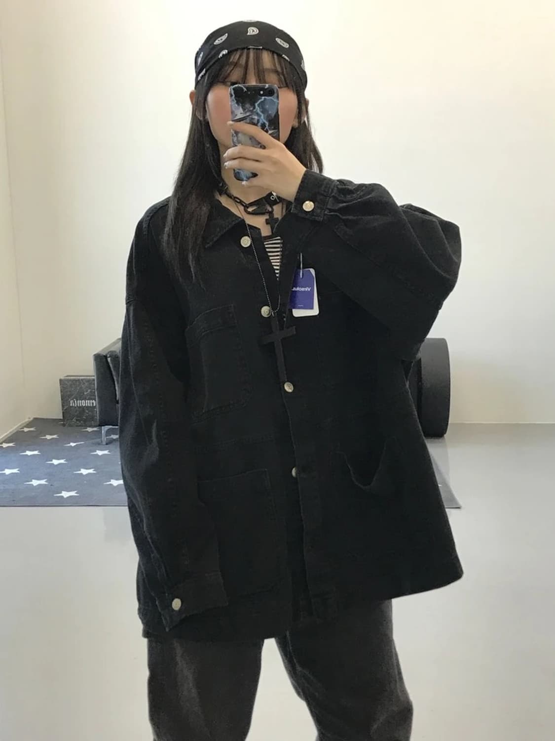 H&M 그레이 코튼 자켓 상품이미지2