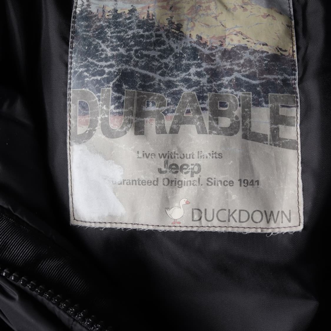 지프 클래식 로고 덕다운 푸퍼 패딩 블랙 M 상품이미지6