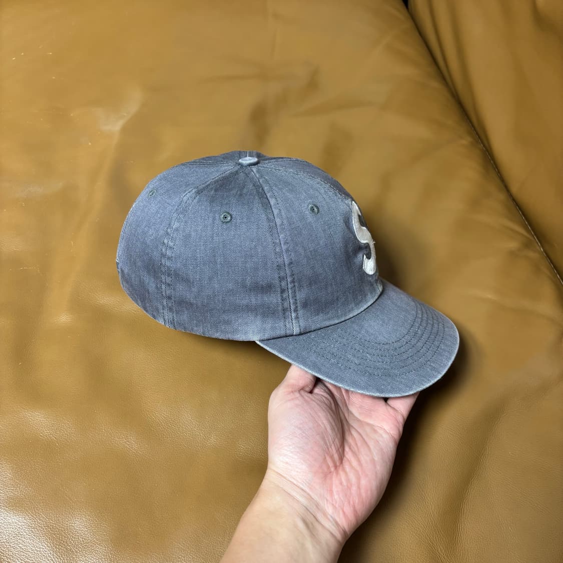 슈프림 S로고 6패널 볼캡 모자 피그먼트 그레이 상품이미지3