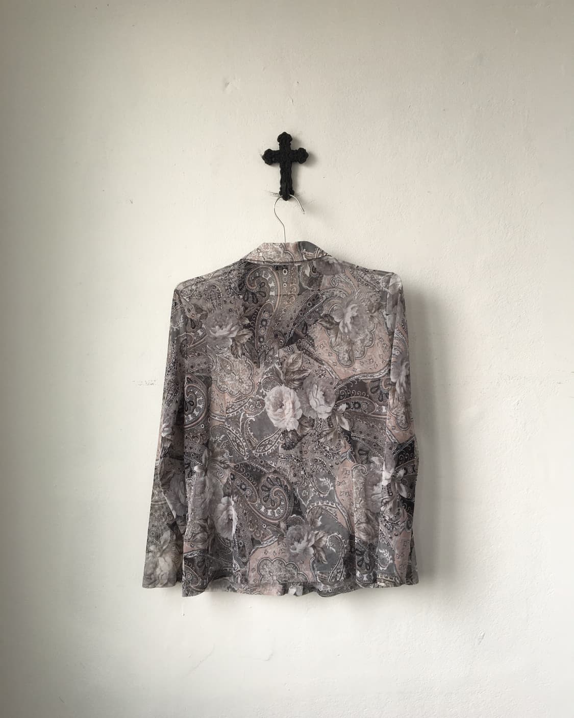 Paisley pattern mesh shirt 상품이미지3