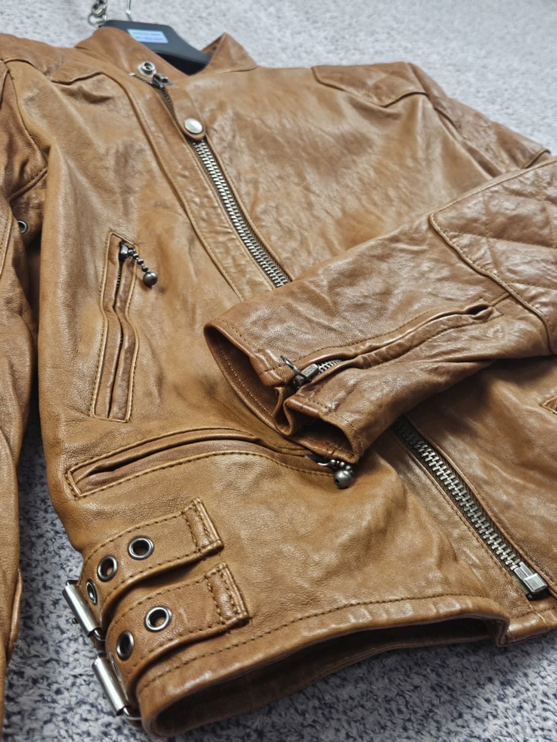 폴로랄프로렌 데저트 사이클 바이커 가죽 자켓 ( XS ) / 10249 상품이미지9