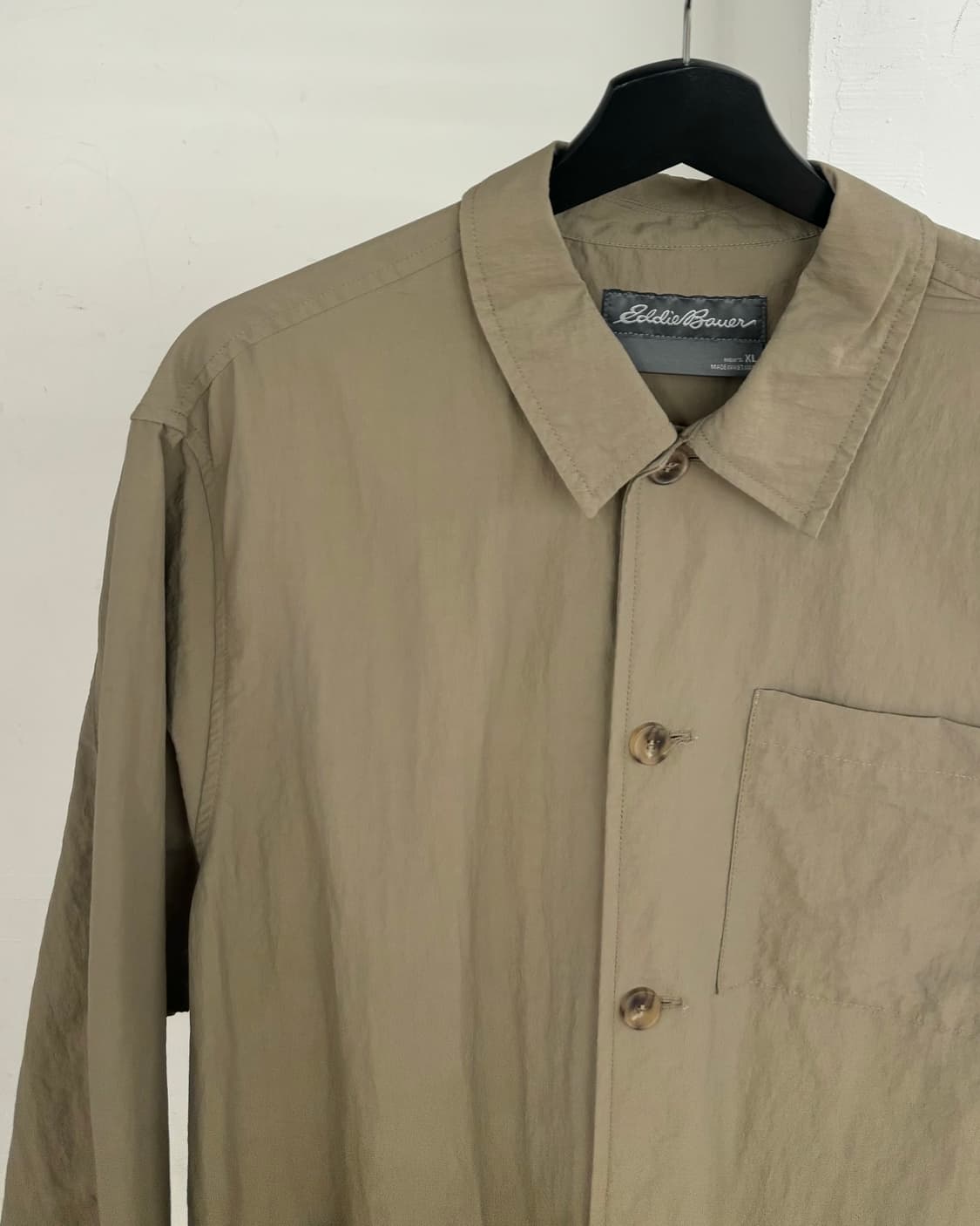 에디 바우어 카키 나일론 레이온 혼방 셔츠 자켓 상품이미지3