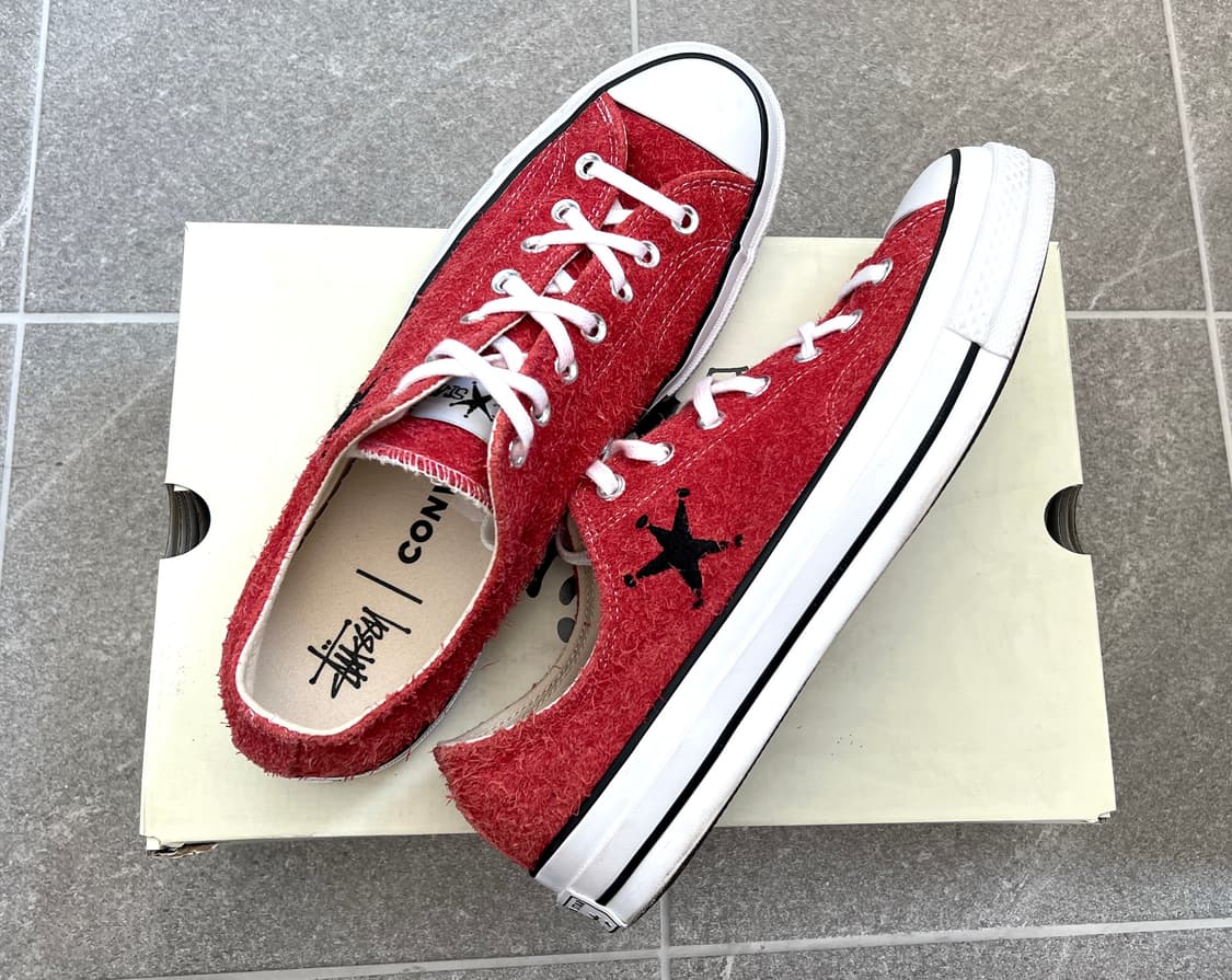 컨버스 x 스투시 척 70 로우 포피 레드 290 상품이미지3