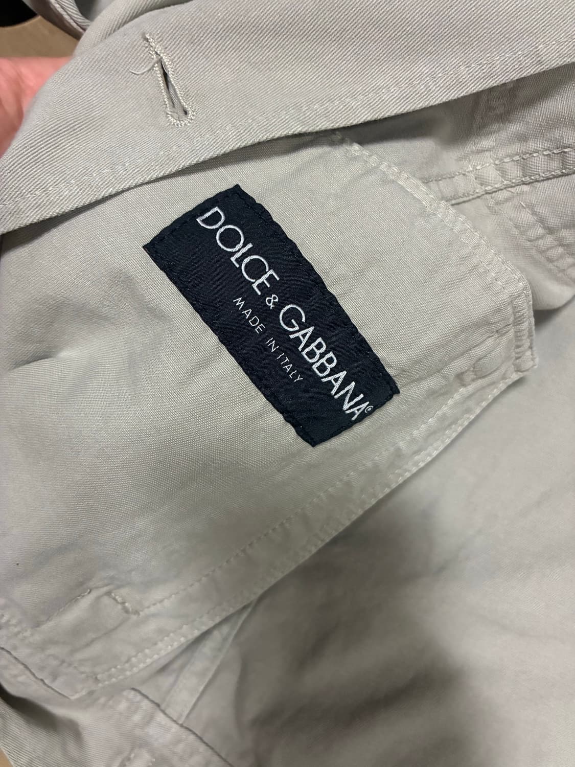 돌체앤가바나 베이지 코튼데님 자켓 상품이미지6