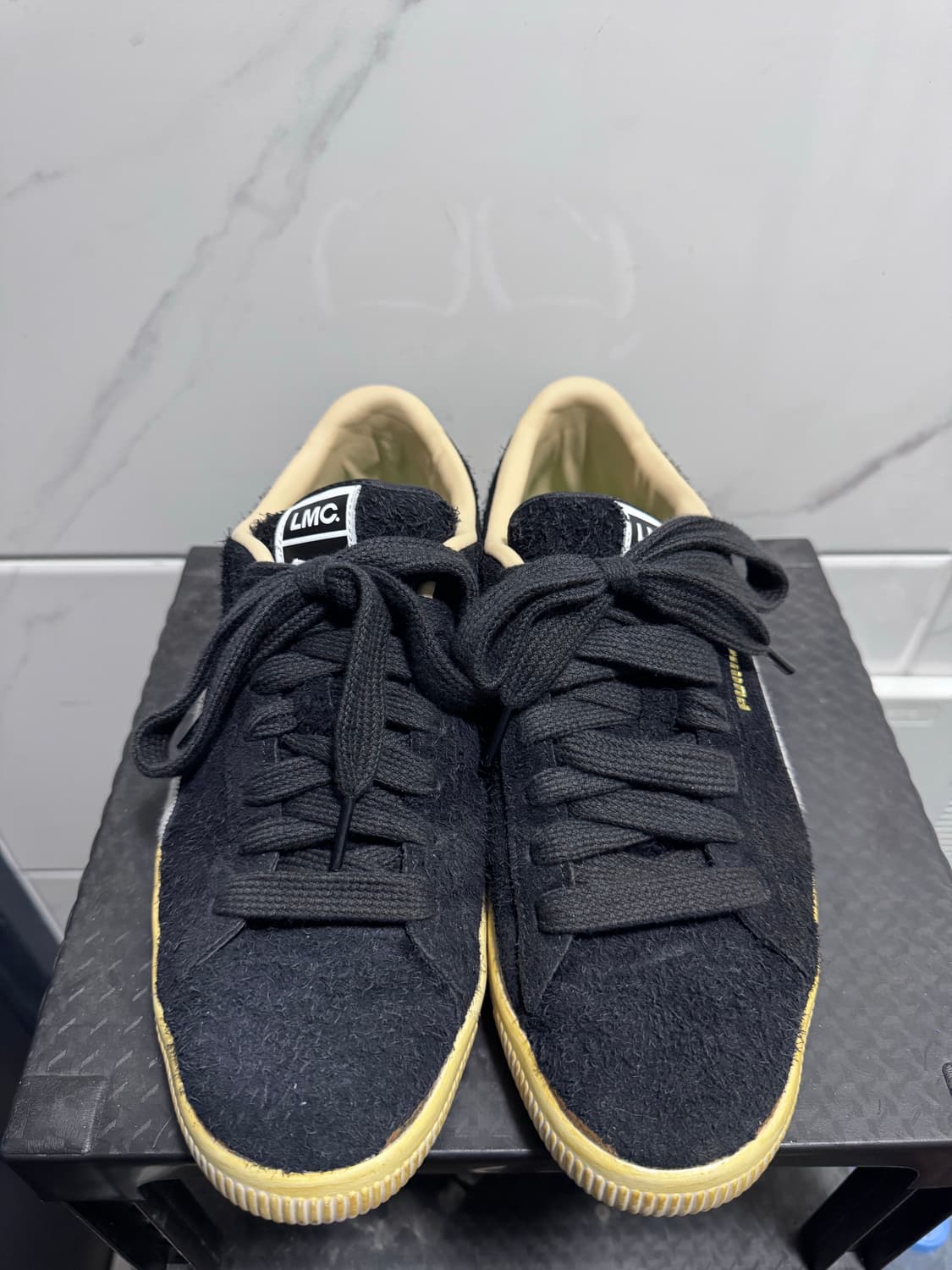 푸마xLMC 스웨이드 빈티지 -블랙:화이트 280  상품이미지1