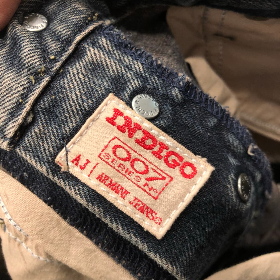 아르마니 블랙 워싱 데님 팬츠 상품이미지5