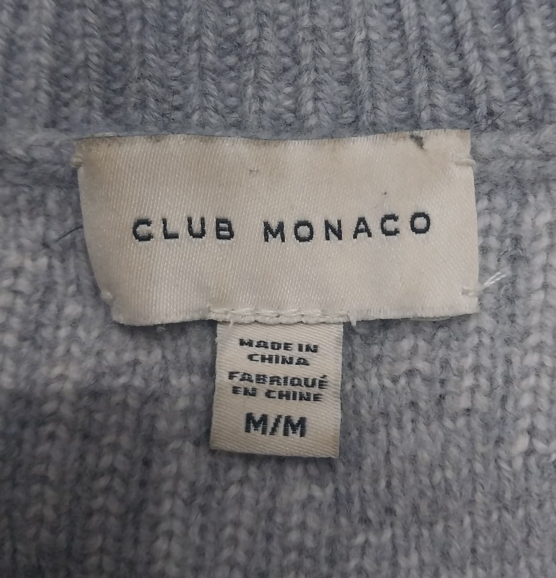 클럽 모나코 헤링본 패턴 니트 M 상품이미지3