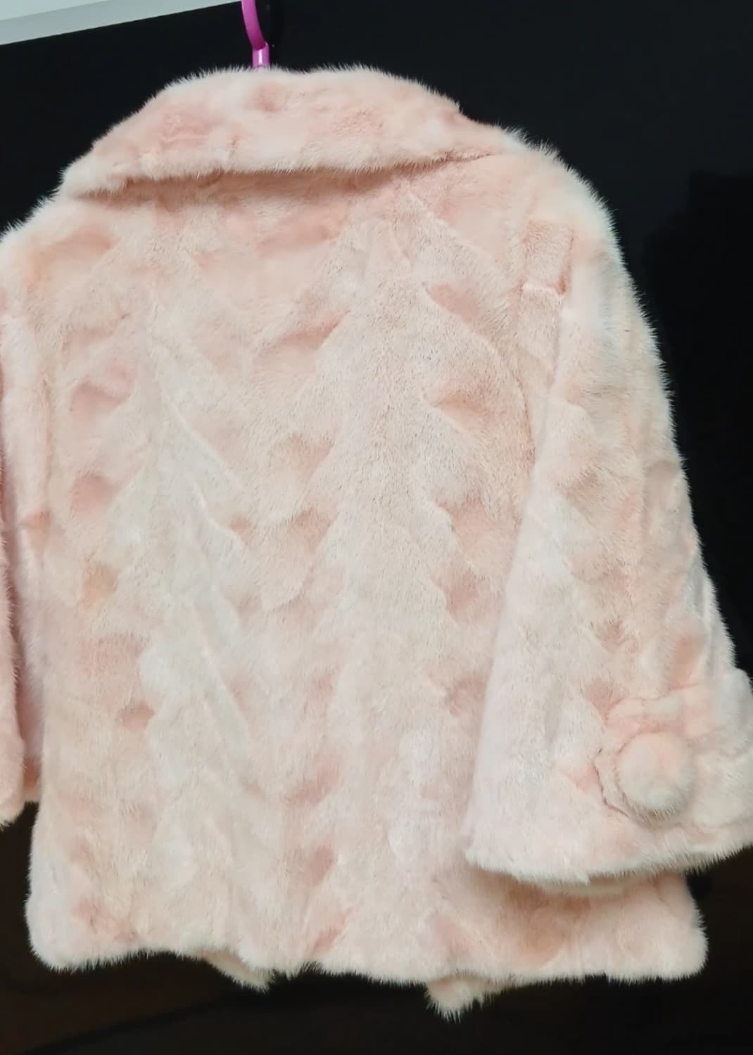 딸기우유핑크 천연밍크퍼 코트 자켓  상품이미지2