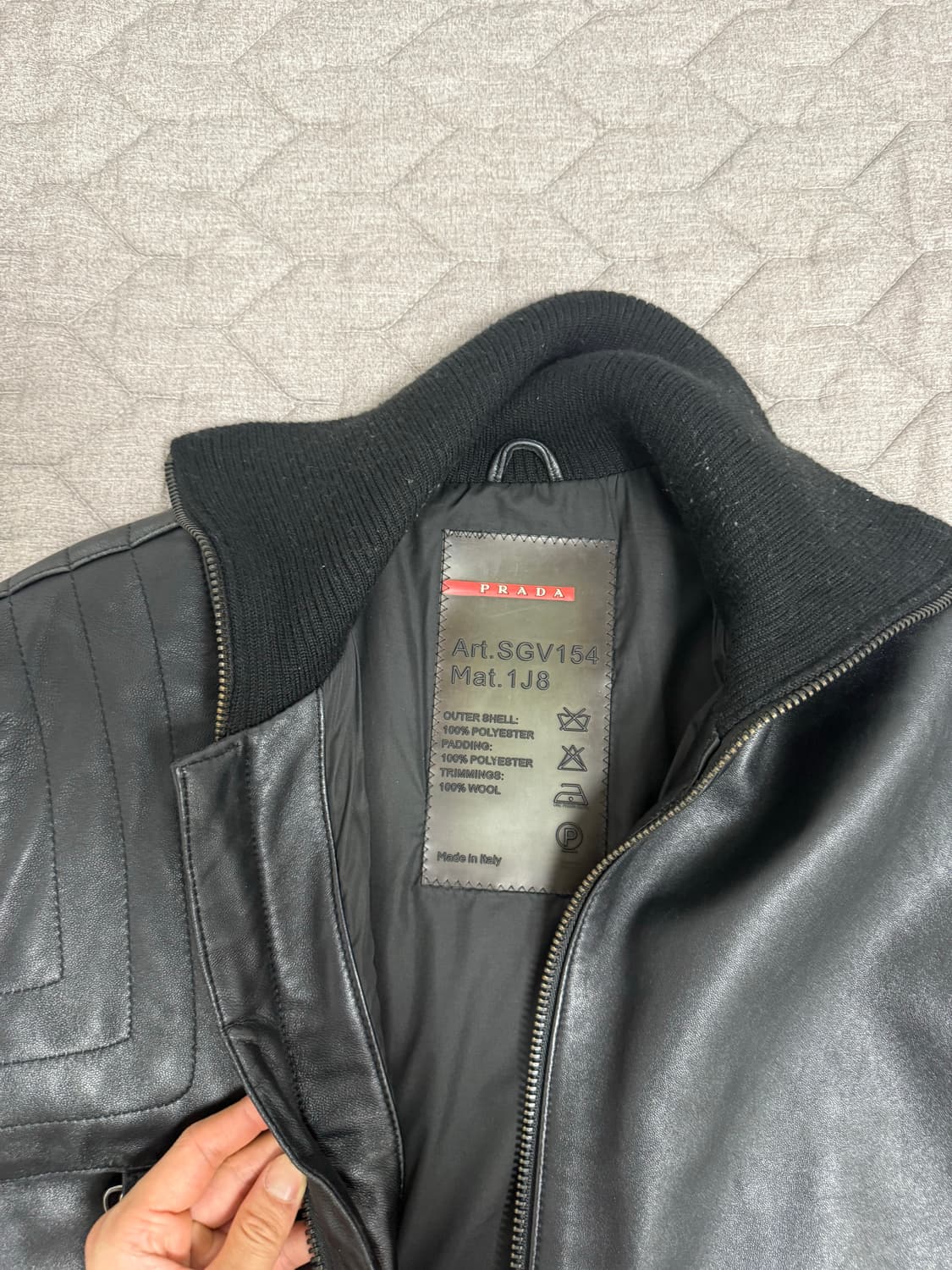 프라다 스포츠 레더자켓 상품이미지4