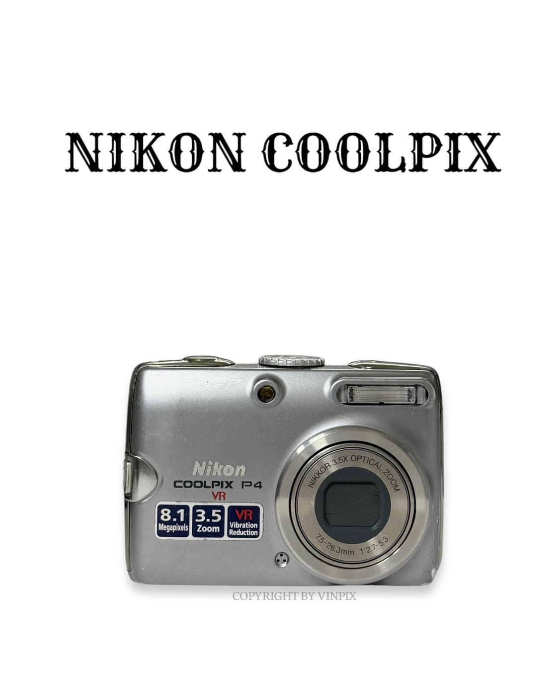 니콘 쿨픽스 P4(Coolpix P4) 빈티지 디지털 카메라 디카 상품이미지1