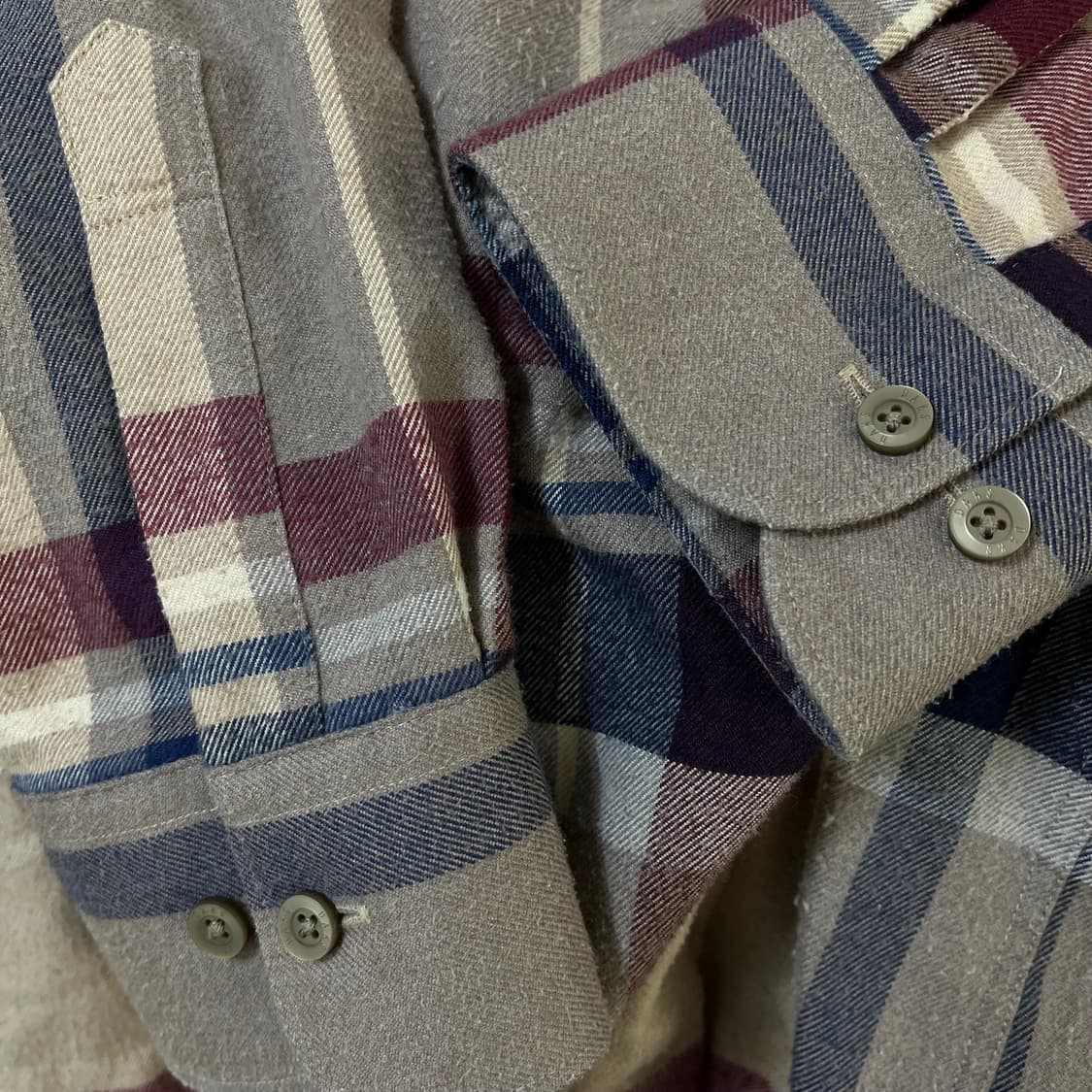 닥스 타탄 체크 긴팔 셔츠 XL/105 상품이미지5