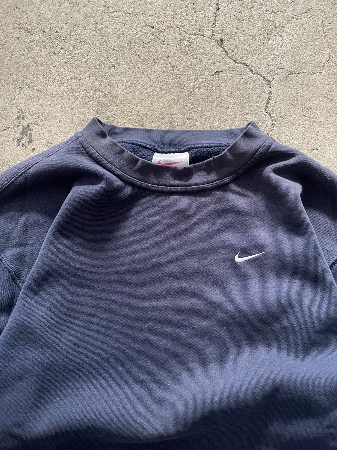 USA Made)90s Nike Swoosh Faded Navy 상품이미지3