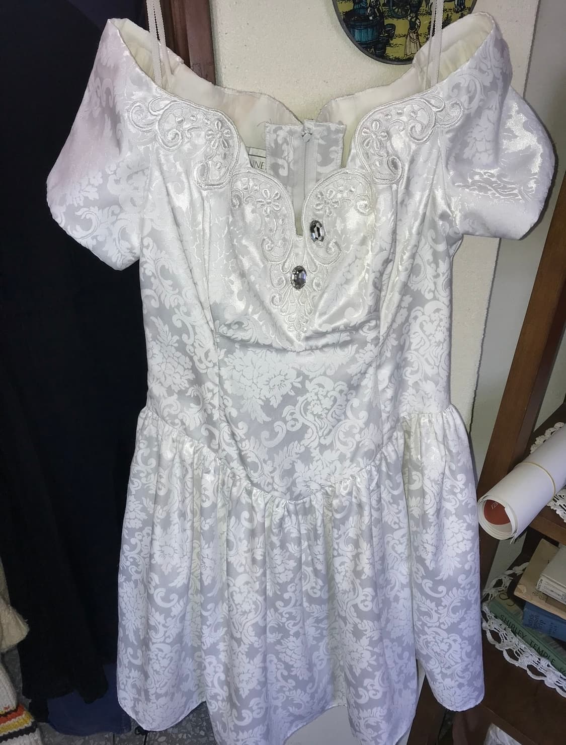 GUNNE SAX 거니섹 빈티지 화이트 레이스 오프숄더 원피스 상품이미지1