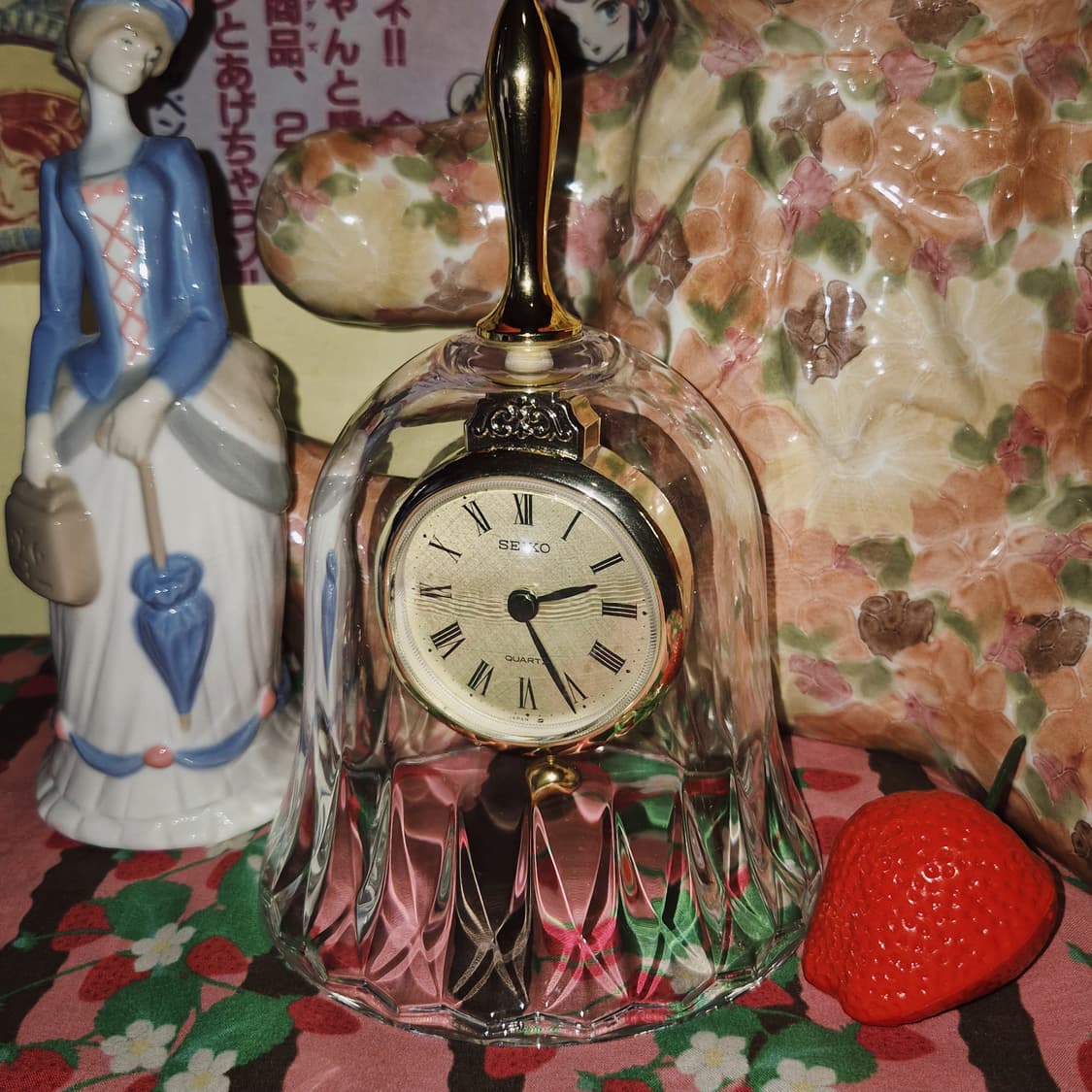 80s 세이코 크리스탈 디너 벨 탁상 시계 상품이미지10