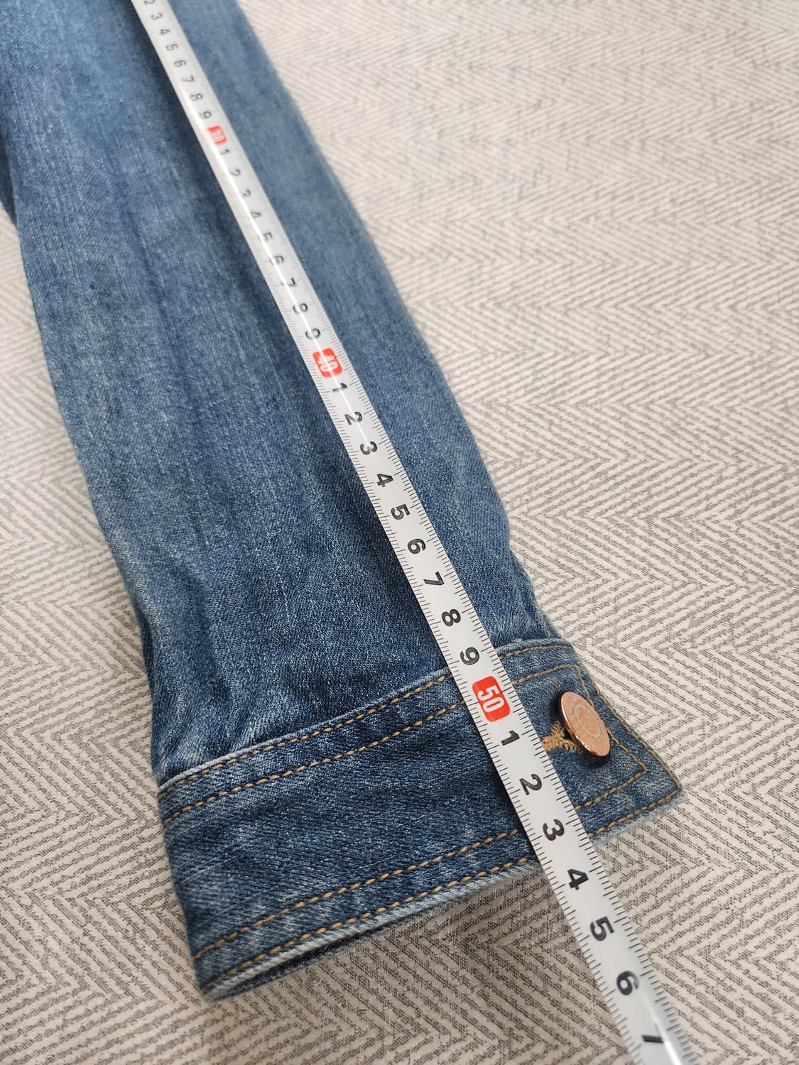 [80] 게스 Vintage 데님 자켓 청자켓 프린팅 상품이미지6