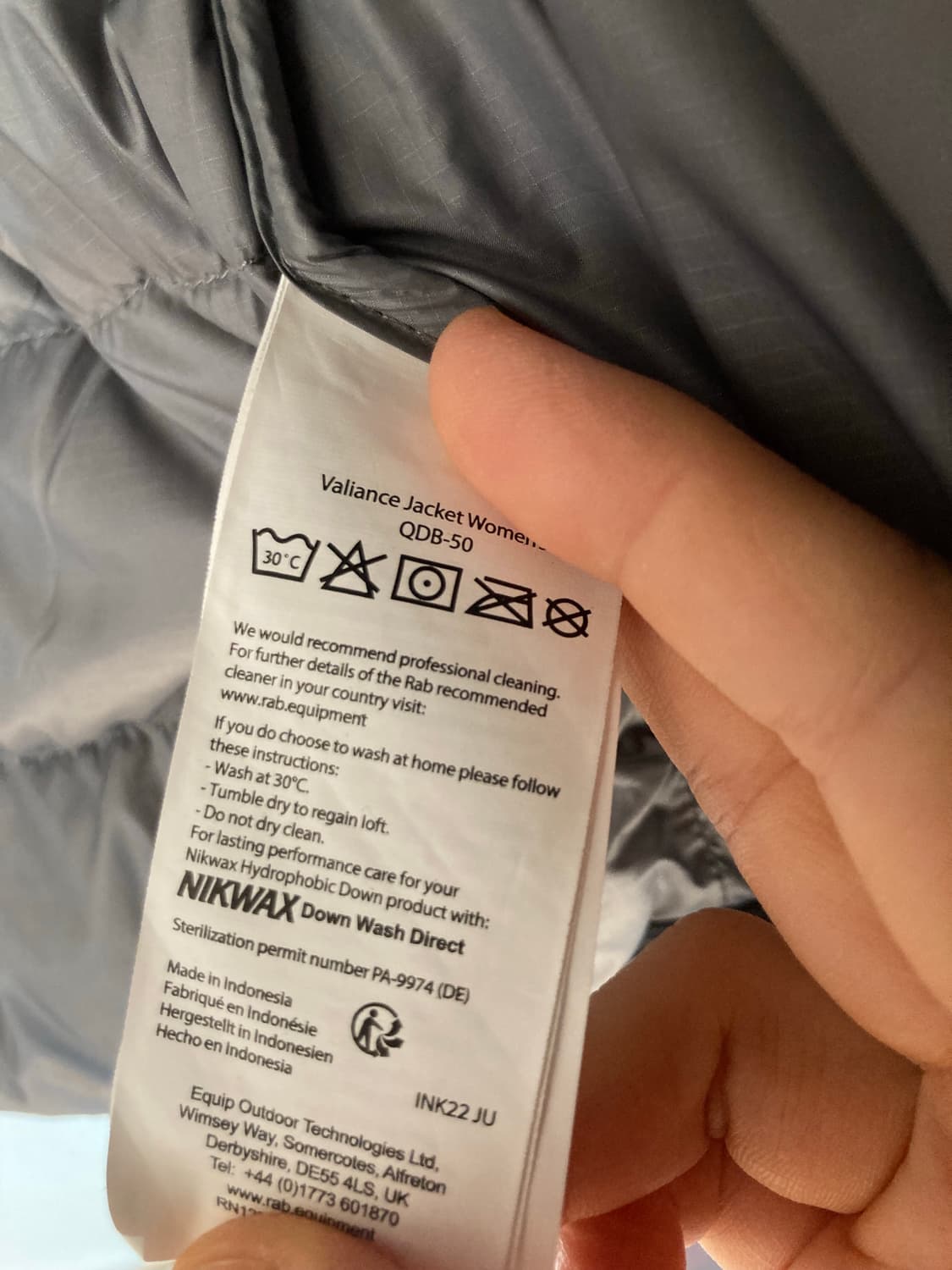 rab 랩 베일런스 다운 자켓 M  상품이미지5