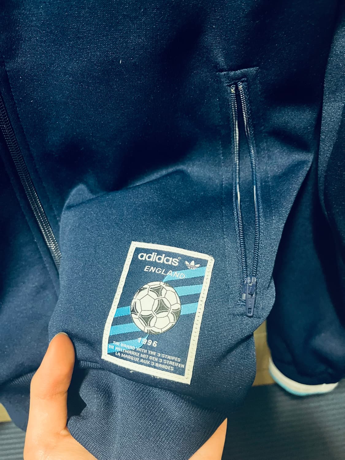 아디다스 잉글랜드 트랙탑 져지 네이비 100 L 상품이미지4