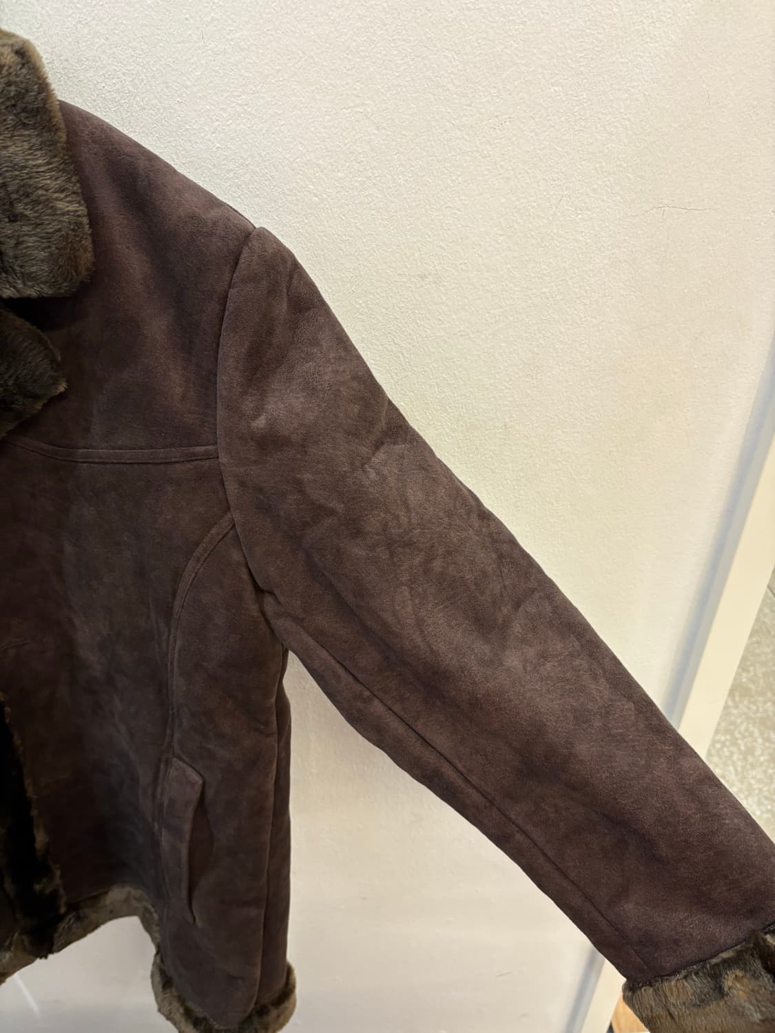 Fur mustang coat brown 상품이미지3